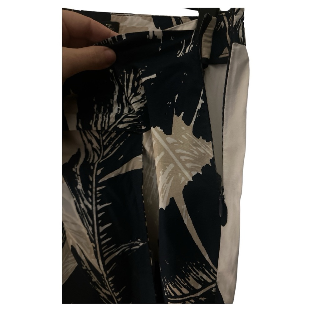 Zara Basic Collection Tie Front Cropped Pants Bla… - image 6